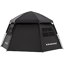 BLACKDOG ワンタッチテント Amazon.co.jp: 【公式】BLACKDOG ワンタッチテント 大型六角屋