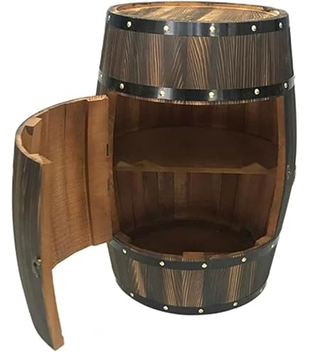 Amazon｜GZHENH ワイン樽、 ワイン棚 ワインワインセラーレトロな木製