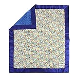 My Blankee Rush Hour Multi Cotton Blanket with Minky Dot Blue [並行輸入品]