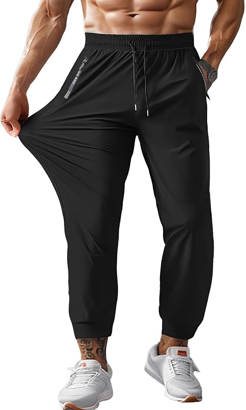 [Yezai] ジョガーパンツ メンズ トレーニングパンツ トラックパンツ トレーニングウェア 筋トレ ジム ズボン 通気性 吸汗速乾 伸縮性 ランニング 9分丈 スポーツウェア 接触冷感 夏服