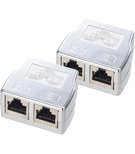 ☆RJ45 LANケーブル延長コネクタ LANイーサネットソケット 2個 Amazon.co.jp: RJ45 LANケーブル延長コネクタ LANイーサネット