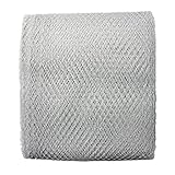 MagiDeal 1ヤード25 cm Webグリッターメッシュリボンギフトラップリボンウェディングパーティー装飾工芸花柄とホームインテリア装飾 as described シルバー e4c63ad75b