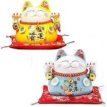 白猫　招き猫　まねきねこ　貯金箱　最終値下げ 楽天市場】金運招き 白猫貯金箱 置物 鈴付き 置き物 おしゃれ