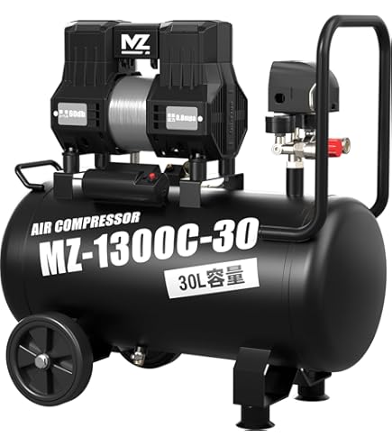 Amazon.co.jp: MASTERGRIP オイルレス エアー コンプレッサー タンク