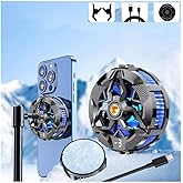 YYZ Phone Cooler for Gaming, Universal Phone Cooling Fan with Two Cooling Modes, Mobile Phone Radiator Case for iPhone Androi