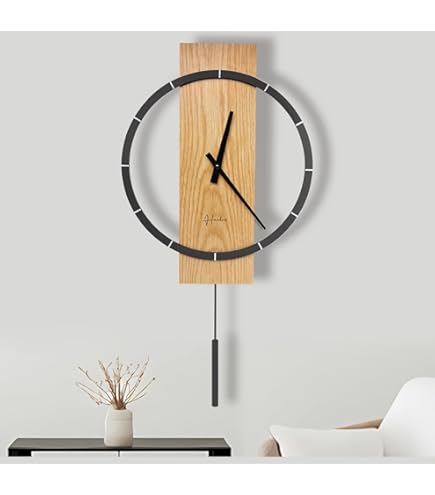 Amazon.co.jp: 振り子時計 壁掛け 木製 静か 時計 壁掛け