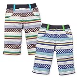 ベビー服 男の子 6分丈 パンツ Kid Bow キッドバウ ボトム ドット ボーダープリント ウエストゴム 男児 ベビー (2.ネイビー/95cm)