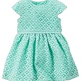 カーターズ Carter's ワンピース ノースリーブ レース 綿77% ナイロン23% オムツカバー付き Geo Lace Dress NB (50-55cm)