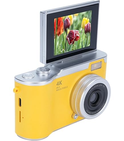 Amazon.co.jp: 4Kデジタルカメラ 4800万画素 180度回転可能