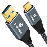 Thzzhnno USB C - USB-A ケーブル 10Gbps 3M、USB 3.1 USB 3.2 Gen2 データ転送ケーブル 、USB Type CコードiPhone/MacBook Pro/iPad Pro用