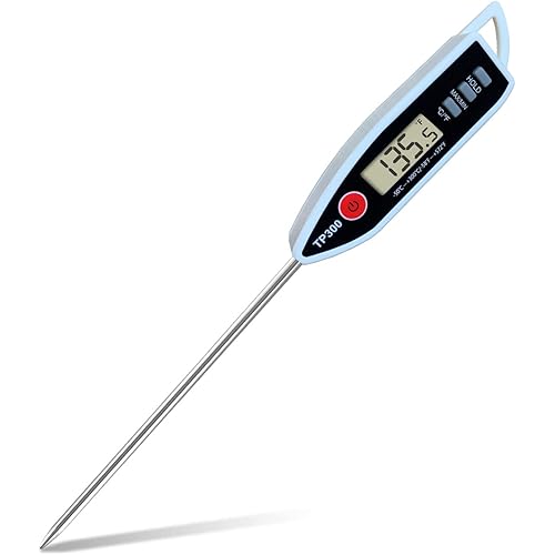Digital Meat Food Thermometer for Cooking Kitchen BBQ Grill, Probe Instant Read Thermometer for Candy Candle Pork Milk Deep F