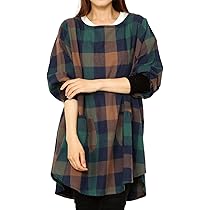 Amazon.co.jp: NISHIKI[ニシキ] 割烹着 レディース かぶるだけ 綿ポリ