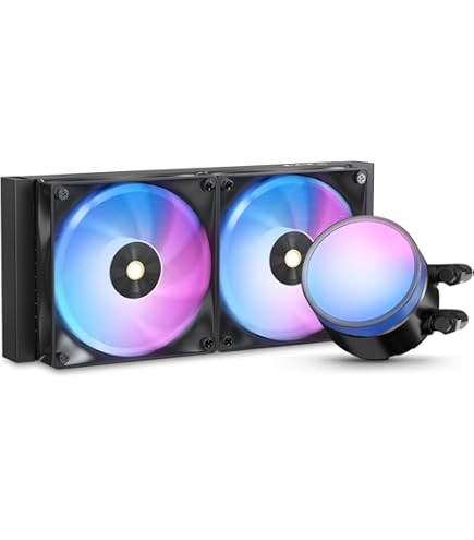 Amazon | Silver Stone SilverStone RGB水冷クーラー 虹色12cmファンX3