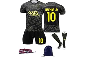 サッカー ユニフォーム22-23 PSG パリ・サンジェルマンAWAY限定ネイマール子供大人用背番号10 練習着通気性速乾性プレゼントジュニア レプリカジャージ