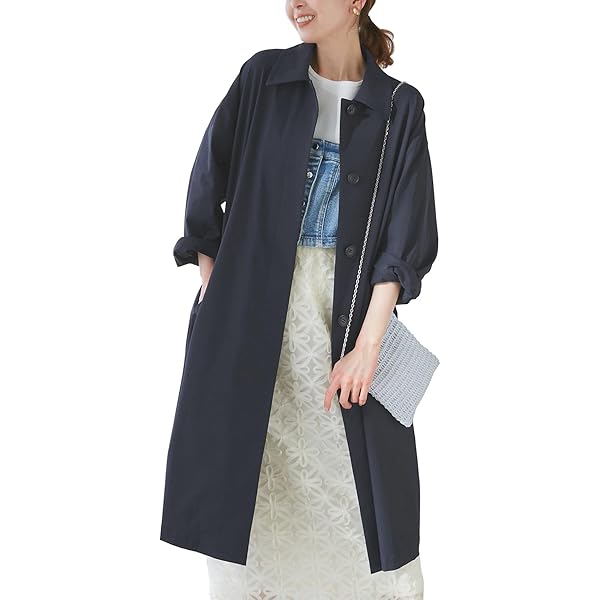 Amazon | [レイビームス] コート フクレ ジャカード ステン