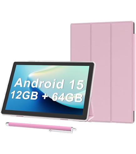 Amazon.co.jp: Android 15 タブレット 10インチ、キーボードケース付き