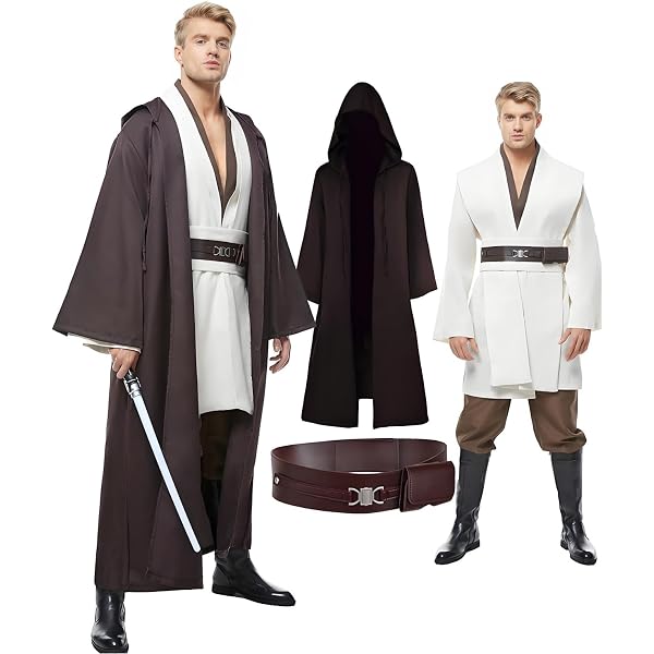 Hauntlook Force Master Halloween Kostüm Für Erwachsene – Robe & Gürtel Für Männer & Frauen