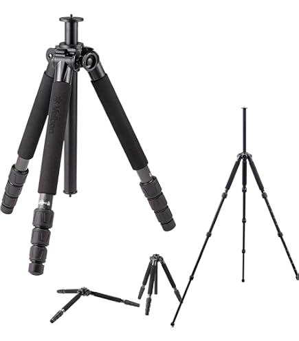 Amazon | Velbon カーボン三脚 中小型 4段 3Way雲台アルミ製 Carmagne