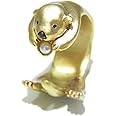 パルナートポック リング Palnart Poc 『 ラッコ フリーサイズ 』 アクセサリー ジュエリー アニマル 動物 指輪 メルヘン かわいい レディース ユニーク 可愛い 誕生日 プレゼント 女性 メルヘン 水族館 パール