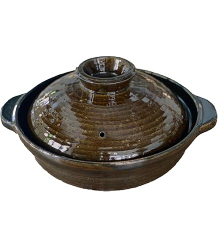 Amazon｜長谷製陶 長谷園 土鍋 伊賀 約21cm 約800ml 直火可 電子レンジ