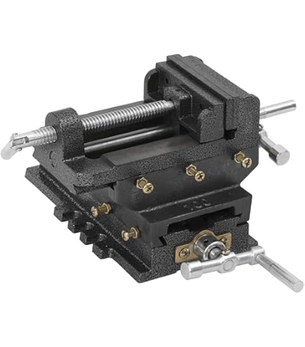 Amazon | スライドクロスバイス125mm 2軸 ボール盤をフライス盤や旋盤 