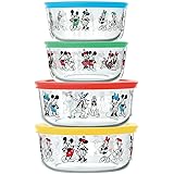 Pyrex 8ピース ディズニー ミッキーマウス&フレンズ デコレーションフードストレージセット