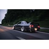 Amazon Co Jp 絵画風 壁紙ポスター はがせるシール式 日産 スカイライン Gt R R32 3代目gt R チューニングカー 19年 スカg R Nissan キャラクロ Nr32 002w2 ワイド版 603mm 376mm 建築用壁紙 耐候性塗料 車 バイク