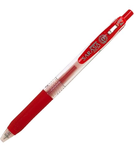 Amazon | ゼブラ サラサクリップ 0．3mm 赤5本 | ジェルインク