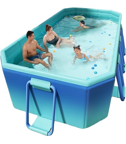 luning 家庭用大型プール、エアポンプ不要、折りたたみ式、厚手、 Amazon | LUNING 【新改良 非膨張式】プール 大型 空気入れ不要