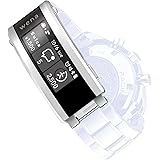 【OMEGA/SPEEDMASTER RACING 対応モデル】スマートウォッチ化キット(ウェナ wena3 付属) 電子マネー Suica Alexa搭載 活動量計 iOS/Android対応 wena 3 metal Silver OMSPR-W