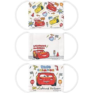 スケーター 12層構造 ガーゼ マスク 3-10才 子供用 3枚入 抗菌 防臭 カーズ ディズニー 12×9cm MSKG1