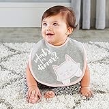 ベビーアスペン Baby Aspen 女の子用グレーxピンクトレンディーベビーねこスタイ3枚セット [並行輸入品]