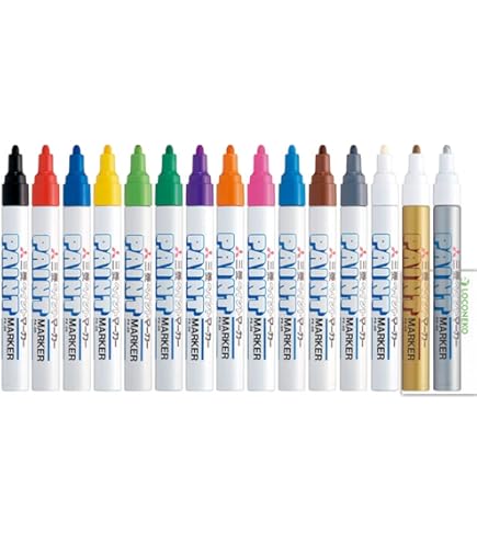 Amazon.co.jp: 三菱鉛筆 uni ペイントマーカー油性中字 黄緑 PX20.5