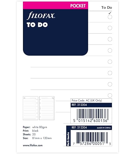 Filofax Pocket Hole Punch | Portable 6-Hole Punch For Planner Pages | Black