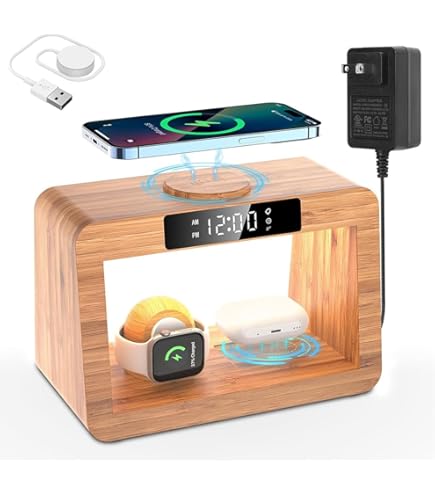 Amazon.co.jp: 竹木製ワイヤレス充電器 3in1 magsafe対応機種iPhone 17