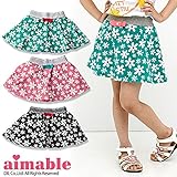 (エマーブル)AIMABLE 初夏'15 花柄マッシュルームスカート 100 ピンク
