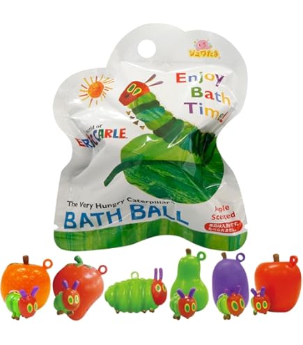Amazon | サンタン はらぺこあおむし バスボール りんごの香り 5個1
