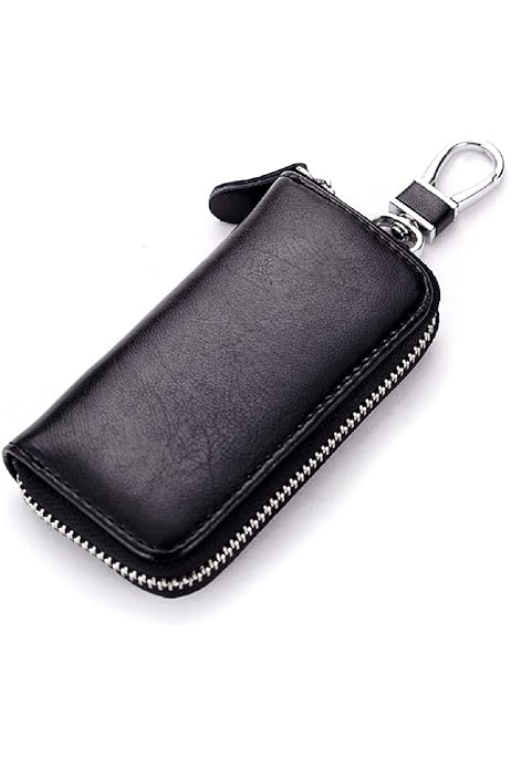 small leather key pouch