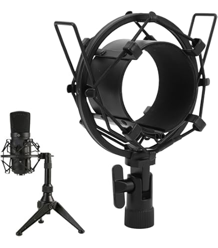 Amazon.co.jp: マイクロフォンショックマウント、直径55-65mmスタジオ