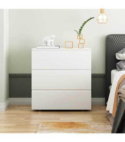 Amazon｜HEMNES チェスト（引き出し×3）, ホワイトステイン IKEA 