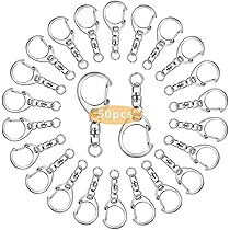 Amazon.co.jp: キーホルダー金具 50個セット MEIBAY