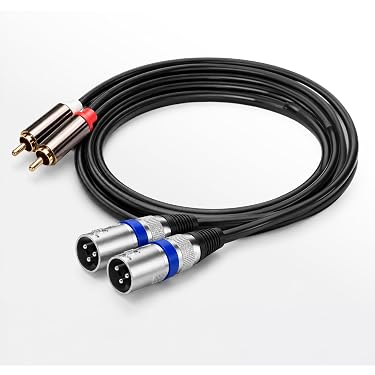 Amazon.co.jp: AZNABLE XLR RCA 変換 ケーブル マイク キャノン