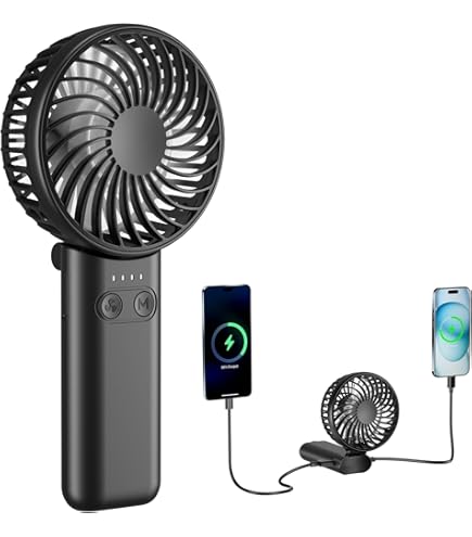 Amazon | Aujen 携帯扇風機 交換用バッテリー 5200mAh（ブルー）大容量