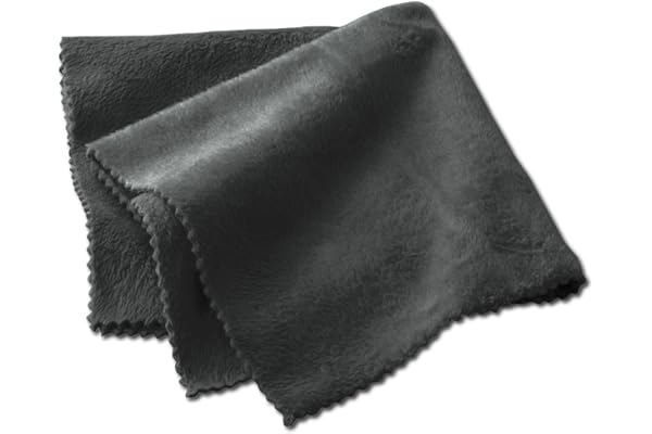 エレコム クリーナー 超強力クロス 大判 30×30cm [ 水洗い可能 厚手 起毛タイプ ] 超強力 クリーニングクロス 超極細繊維 日本製 ブラック AVD-TVCC01BK