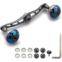 Amazon | HEIGHTEN 130mm ベイト リール ハンドル 7色 70航空アルミ製