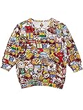 (マイファーストヒステリック) MY FIRST HYSTERIC HYSTERIC TOYLAND総柄 裏毛起毛BIGシルエットトレーナー 90cm ホワイト