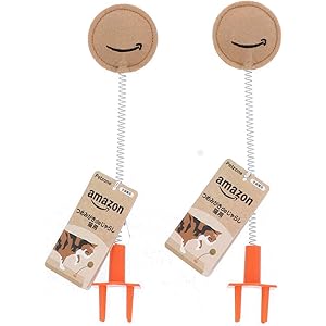 [Amazon限定ブランド] Petzone 猫用おもちゃ Amazonつめみがきdeじゃらし 猫用 2個セット