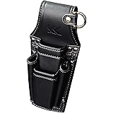 フジ矢 ドライバーペンチホルダー2段 黒金 LIGHT PU LEATHER SERIES AH-72BG