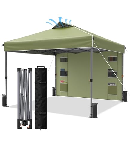 Amazon | CYFIE タープテント 3x3m サイドシート1枚付属 風抜けベンチ