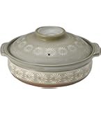 Amazon｜【正規品】 銀峯 花三島 汚れにくい 土鍋 IH対応 直火対応 9号